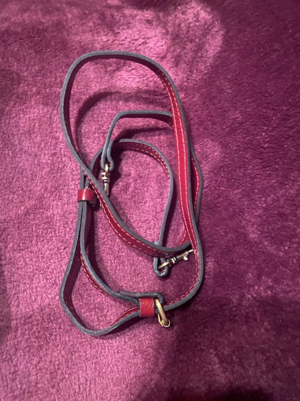Patricia Nash Burgundy Sofia Leather Kiss-Lock Frame Clutch - Picture 7 of 7